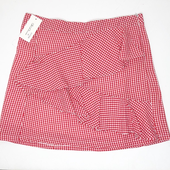 akua Dresses & Skirts - Red & white checked skirt NWT medium